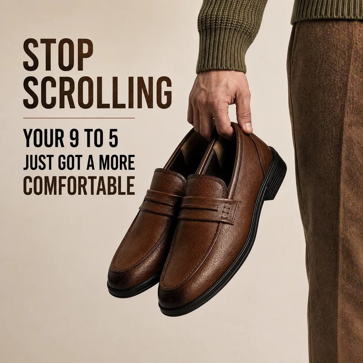 Vegas Brown : Premium Ease Loafers