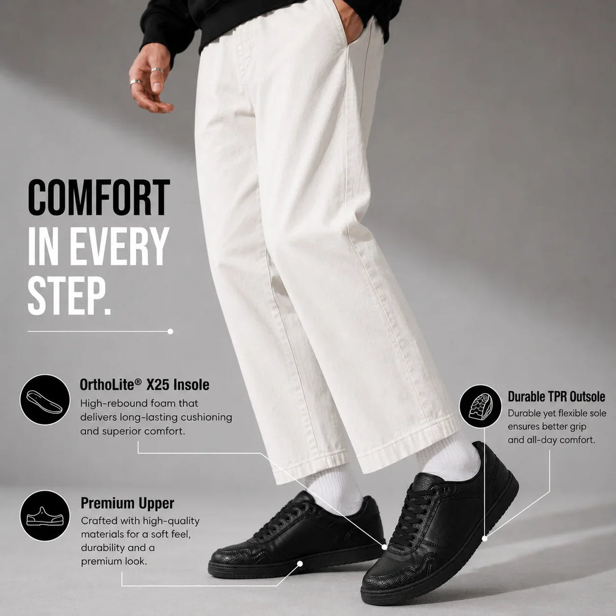 Legend Full Black : Premium Ease Walkers
