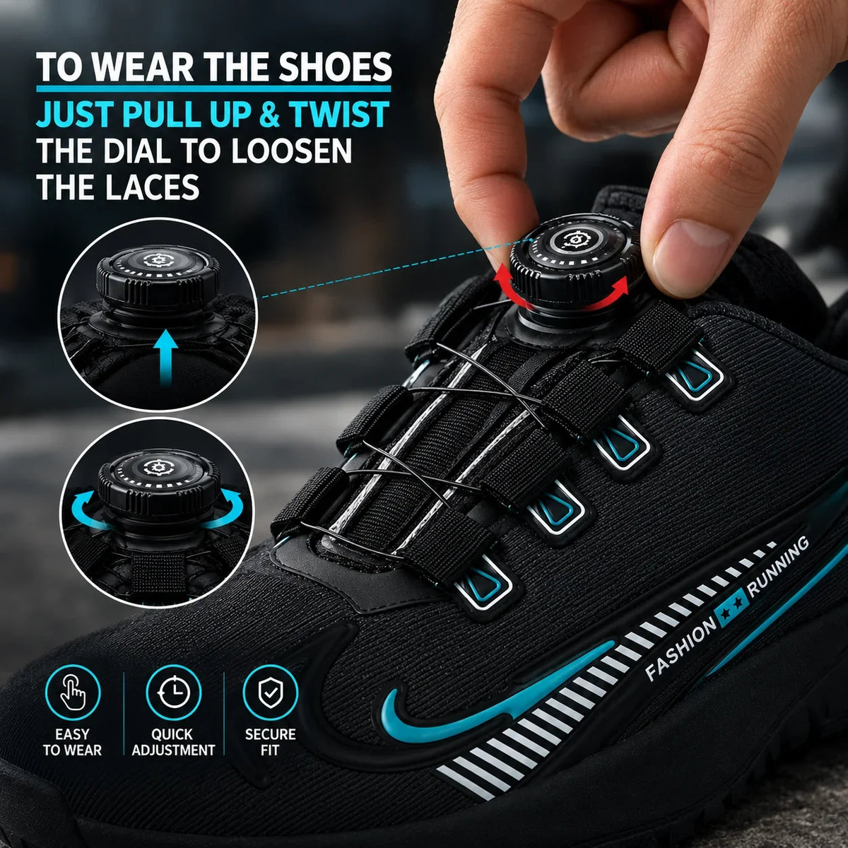Hunter : Premium Dial Lace Shoes
