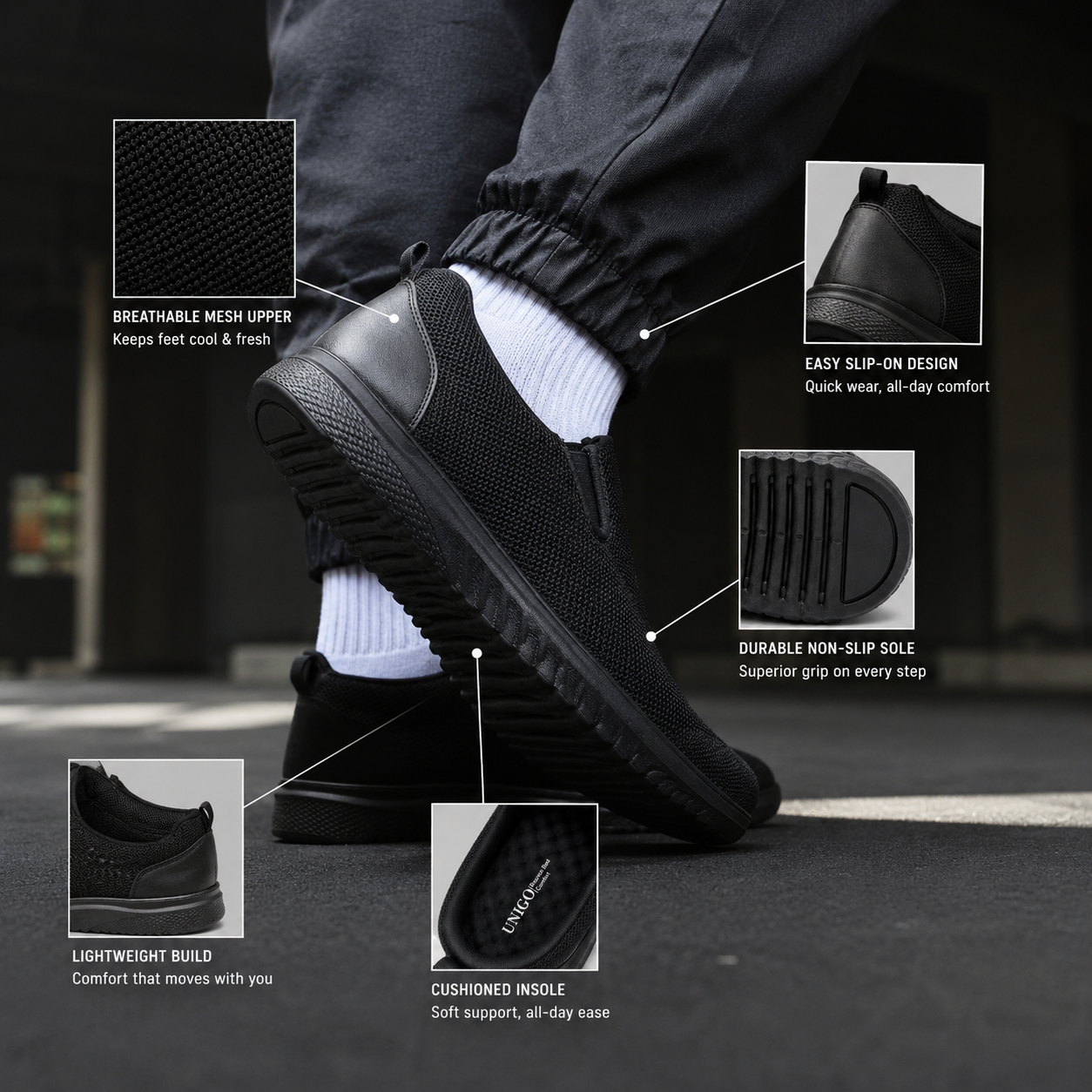 Charge 2.0: Breathable Cushioned Shoes