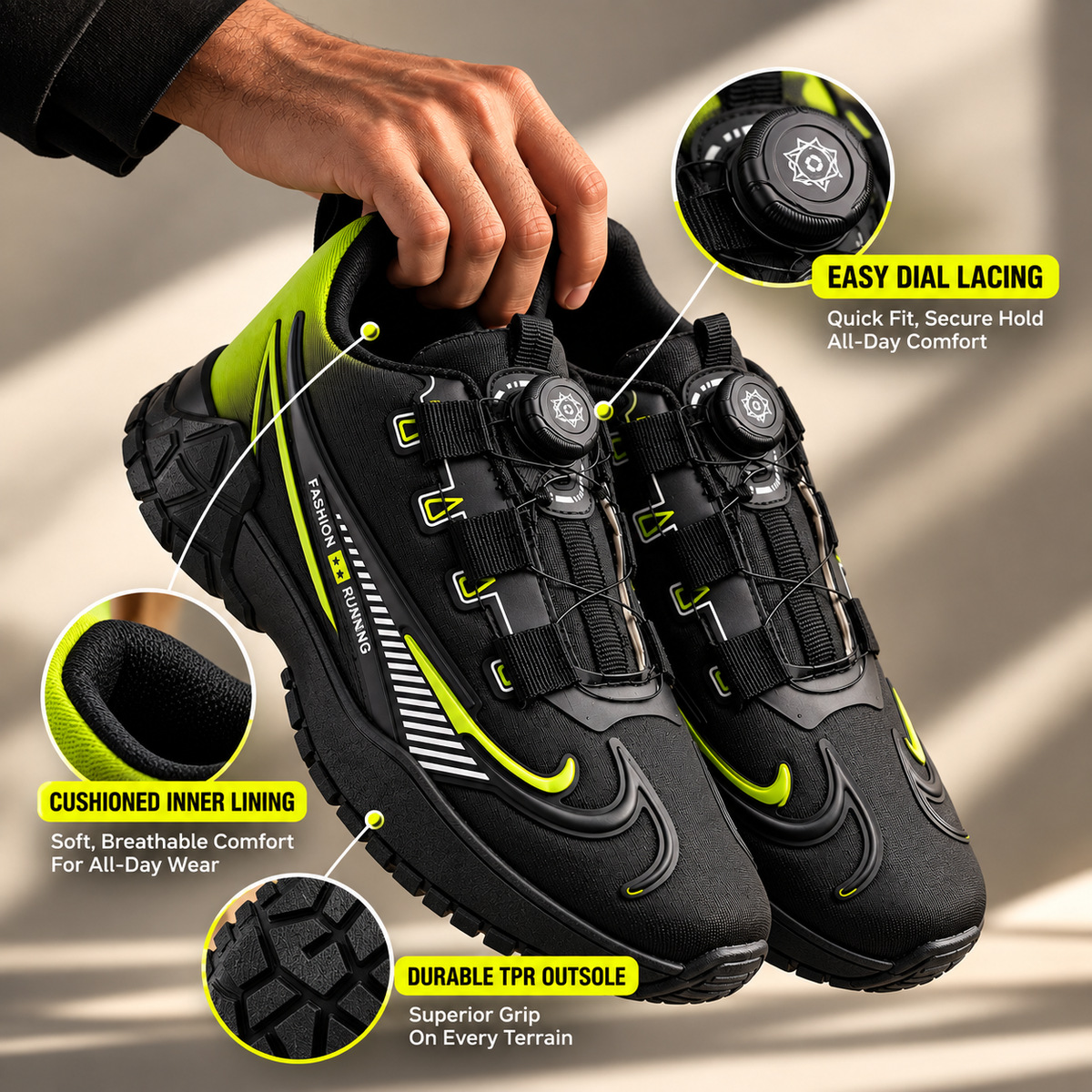 Hunter : Premium Dial Lace Shoes