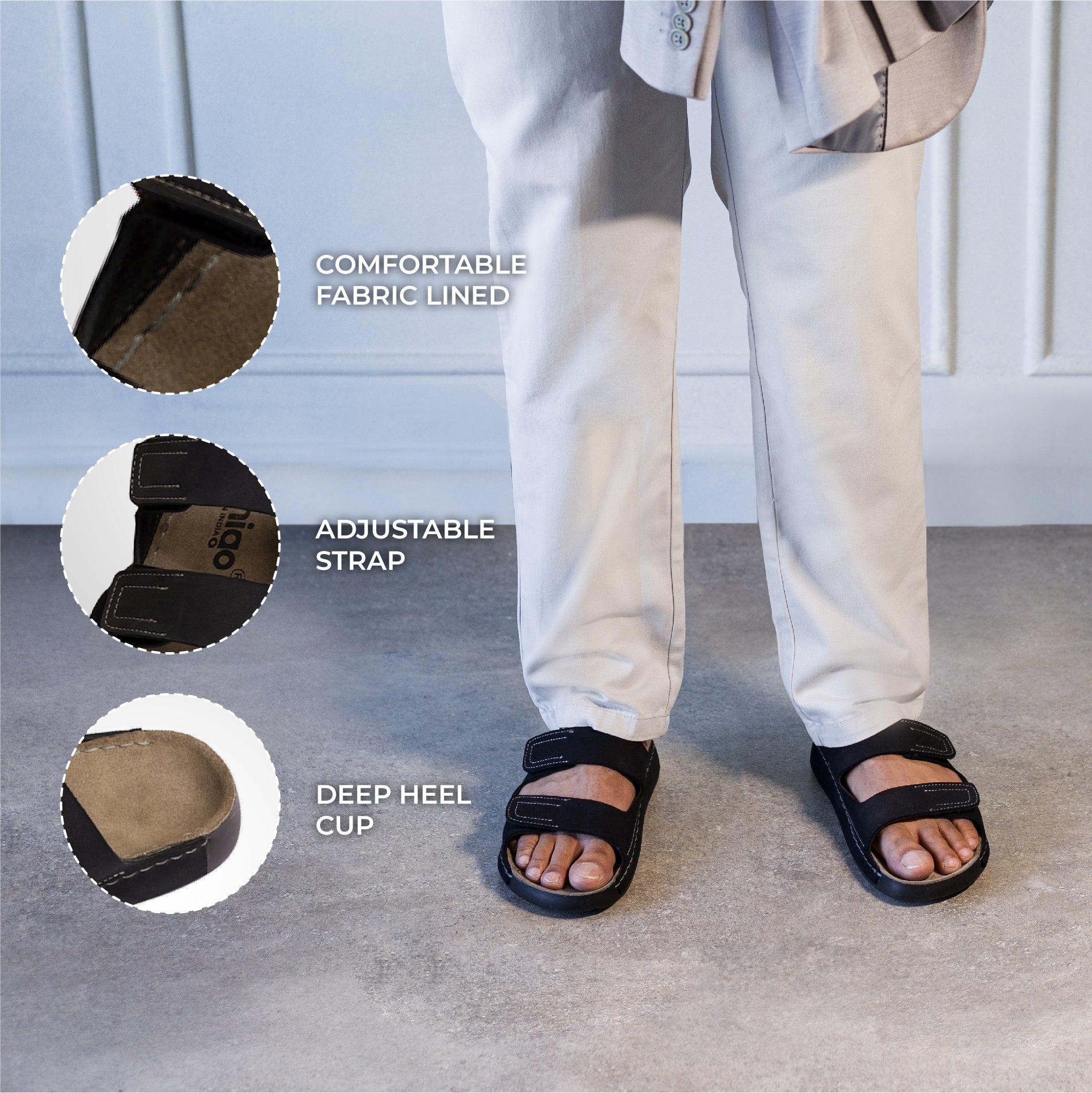 Cosmos: Luxe Suede Sandals