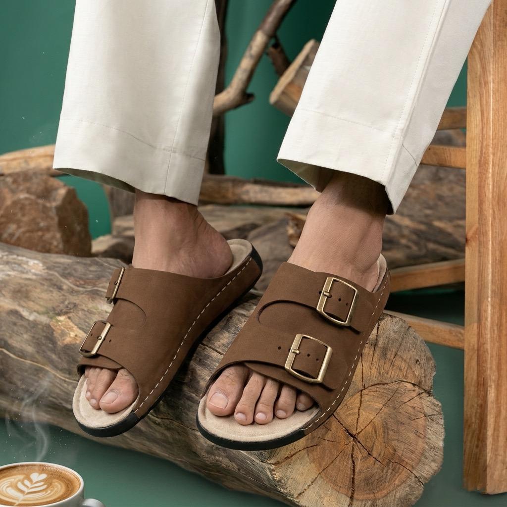 Retro : Premium Suede Sandal